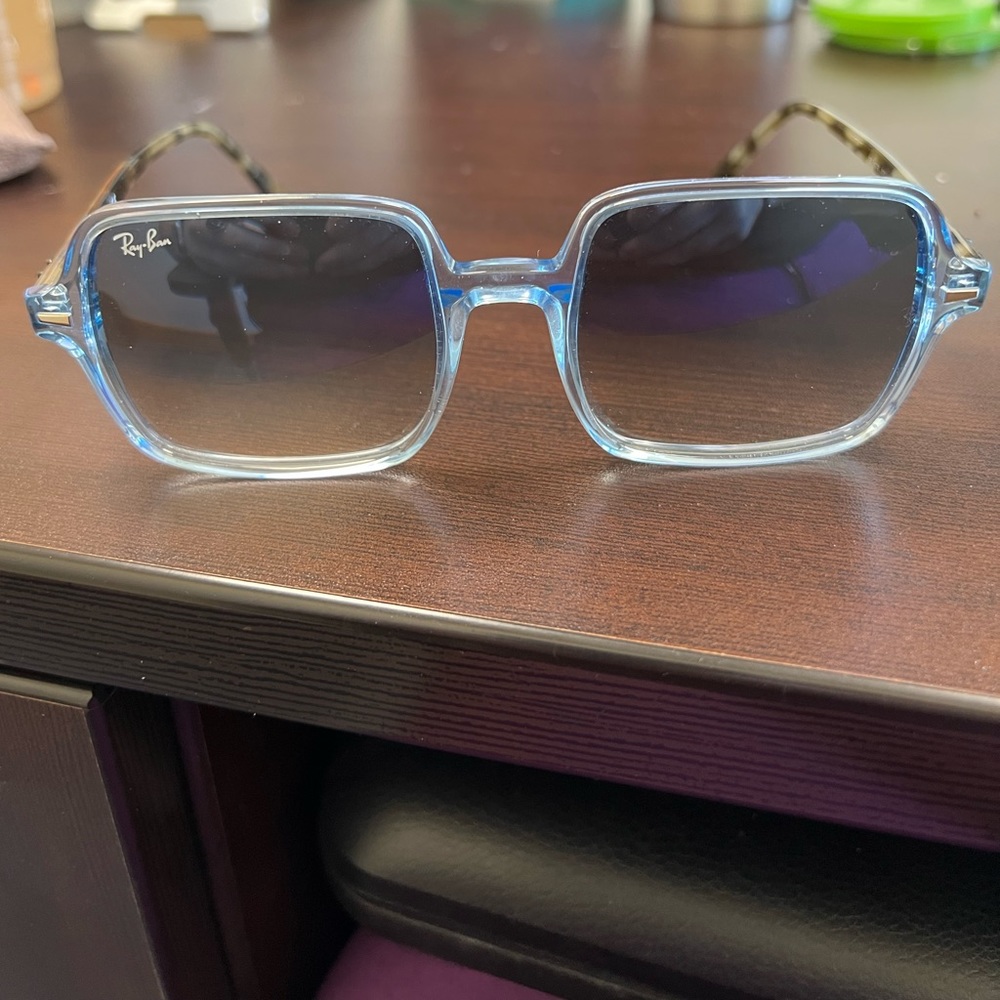 Blue Rayban Sunglasses